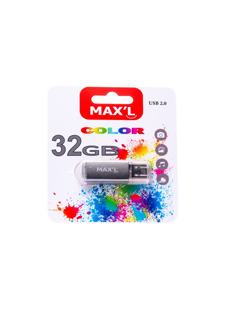 CLE USB 32GB MAX'L COLOR