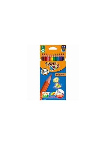 CRAYONS DE COULEUR BIC KIDS X12