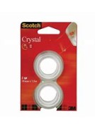 ROULEAUX DE SCOTCH TRANSPARENTS X 2 SANS DEVIDOIR