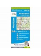 CARTE IGN BLEUE 3038 SB: MONTELIMAR / LA BEGUDE DE MAZENC