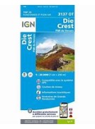 CARTE IGN BLEUE 3137 OT: DIE / CREST / PNR DU VERCORS