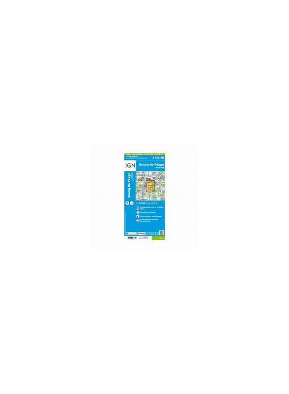 CARTE IGN BLEUE 3136 SB: BOURG DE PEAGE / CHABEUIL