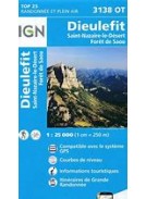 CARTE IGN BLEUE 3138 OT: DIEULEFIT / SAINT NAZAIRE LE DESERT / FORET DE SAOU