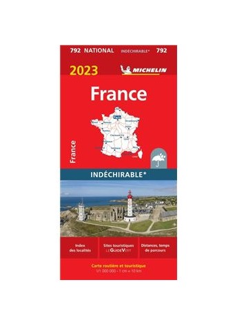 CARTE IGN ROUGE 721: FRANCE 2023 INDECHIRABLE