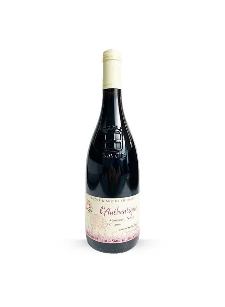 VIN ROUGE "L'AUTHENTIQUE MONDEUSE NOIRE" DOMAINE CHIGNIN SAVOIE 2020