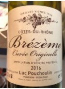 VIN ROUGE COTES-DU-RHONE BREZEME CUVEE ORIGINELLE 2017