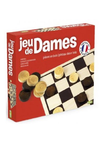 JEU DE DAMES EN BOIS