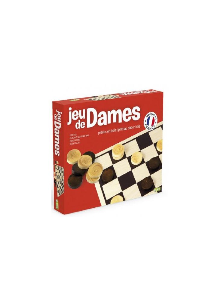 JEU DE DAMES EN BOIS