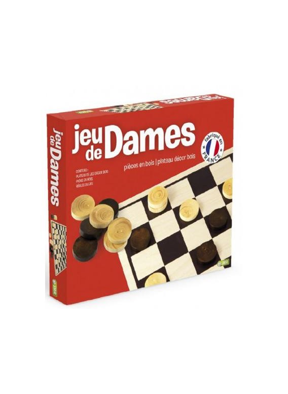 JEU DE DAMES EN BOIS