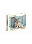 PUZZLE CLEMENTONI HIGH QUALITY COLLECTION 500 PIECES LAPIN ET CHAT