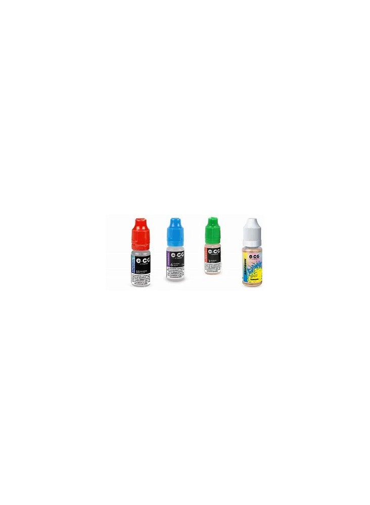 Liquide e-cigarette ECG 10ml - Goûts Variés