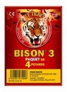 PETARDS LE TIGRE BISON 3 (PAQUET DE 4 PETARDS)