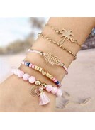 BRACELET FANTAISIE EN PIERRES FINES OU ACIER - DIVERS MODELES ET COLORIS DISPONIBLES