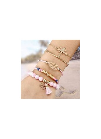 BRACELET FANTAISIE EN PIERRES FINES OU ACIER - DIVERS MODELES ET COLORIS DISPONIBLES