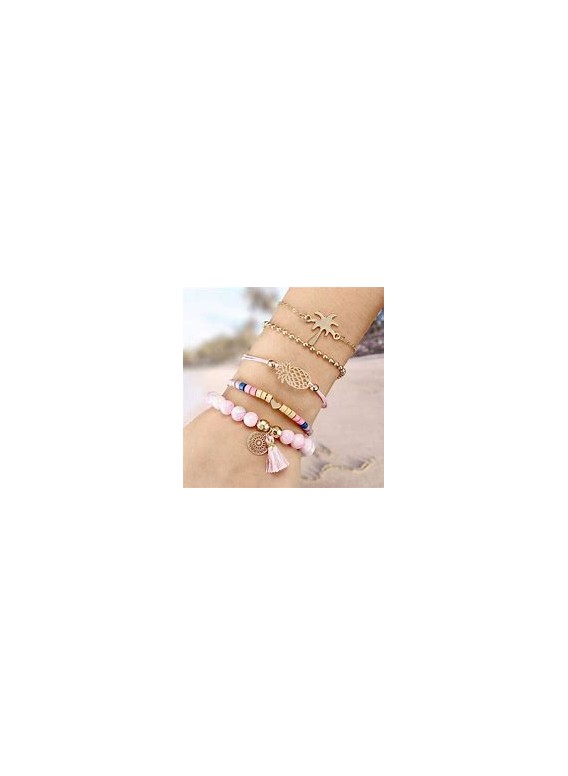 BRACELET FANTAISIE EN PIERRES FINES OU ACIER - DIVERS MODELES ET COLORIS DISPONIBLES