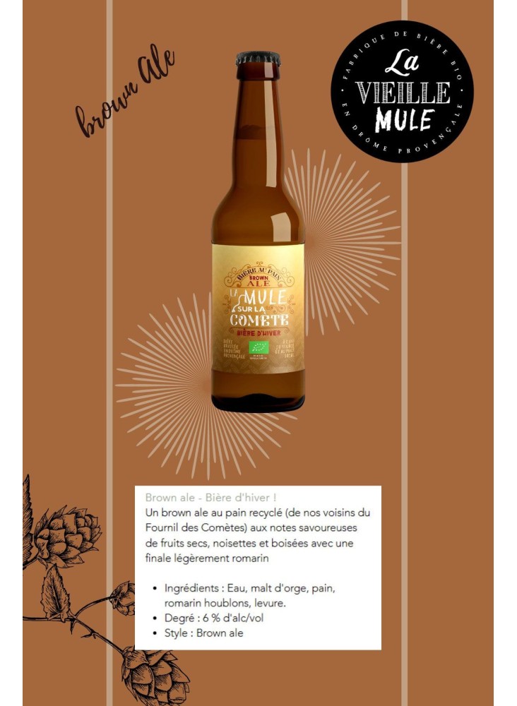 BIERE LA VIEILLE MULE: La Mule sur la Comète 33cl