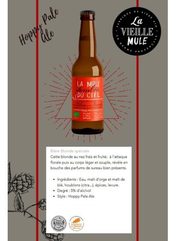 BIERE LA VIEILLE MULE: La Mule Tombée du Ciel 33cl